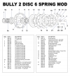 Bully Mod/Open Clutch, 2 Disc 6 Spring - - alt view 1
