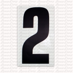 #2 BLACK STICK ON NUMBER