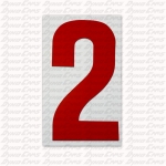 #2 RED STICK ON NUMBER