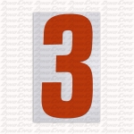 #3 RED STICK ON NUMBER