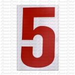 #5 RED STICK ON NUMBER