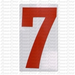 #7 RED STICK ON NUMBER