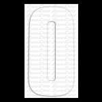 #0 WHITE STICK ON NUMBER